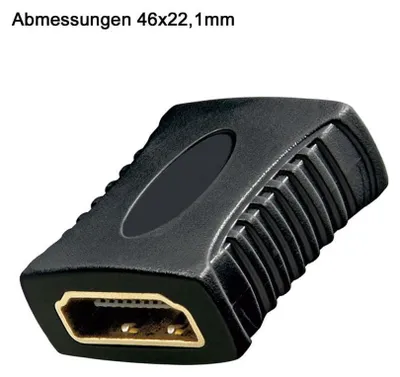 Zdjęcie produktu dla Adapter HDMI z gniazda HDMI™ A na gniazdo HDMI™ A