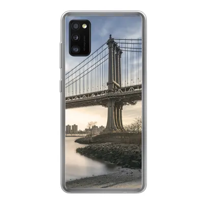 Produktbild von MuchoWow® Handyhülle Schutzhülle Hülle für Samsung Galaxy A41 New York - Fluss - Brücke Silikon Softcase Handy Hülle - Mobiltelefon