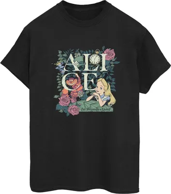 Produktbild von Disney - "Alice in Wonderland" T-Shirt für Damen BI8910 (M) (Schwarz)