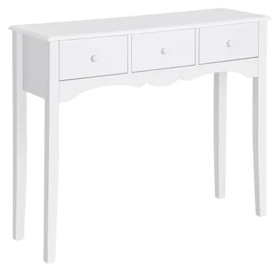 Immagine prodotto di Consolle da Ingresso con 3 Cassetti 100x32x85 cm Bianco