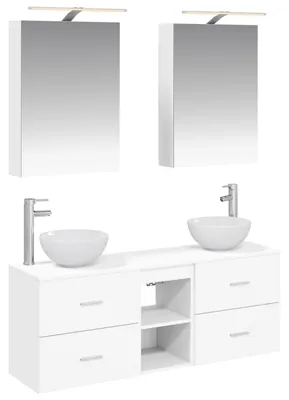 Immagine prodotto di Set di mobili da bagno vidaXL, 5 pezzi, bianco, 50 x 14,5 x 70 cm
