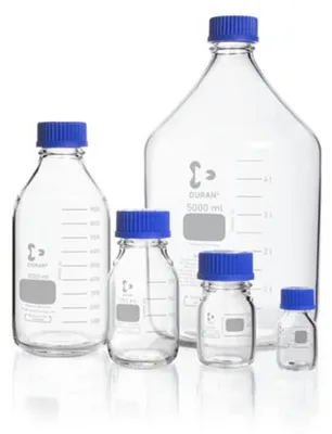 Produktbild von Laborflasche mit Schraubverschluss und Ausgießer, 1000 ml