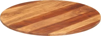 Immagine prodotto di Piano Tavolo in Legno Massello di Acacia Rotondo 15-16 mm 70 cm