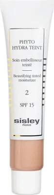 A product shot of a tube of tinted moisturizer.