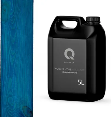 Produktbild von Holzimprägnierung | Blau 5 L  | 2 In 1 | Holzschutz |  Farbimprägnierung |  Imprägniermittel Holzschutz |mittel Imprägnierung Abperleffekt Alle Holzarten