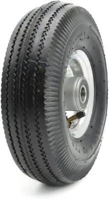 Produktbild von Stabiles 4.10/3.50-4 4PR Rad für Wagen mit robuster Metallfelge