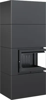 Produktbild von Modułowa obudowa kominkowa 8 kW Ø 200 czarna
