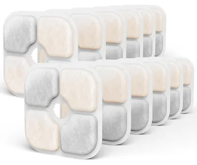 Image de Lot de 12 filtres pour fontaines d'eau pour chats, compatibles avec les fontaines pour animaux Catit PIXI