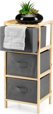 Immagine prodotto di Libreria in legno a tre cassetti 65 cm