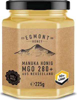 Produktbild von Egmont Manuka Honig MGO 280+ 225g GLAS - Original Neuseeland UMF 7+