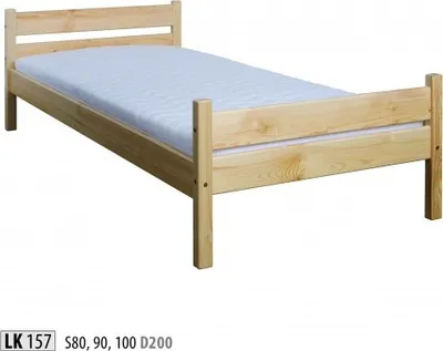 Zdjęcie produktu dla Łóżko pojedyncze łóżko sosnowe łóżko sosnowe łóżko drewniane 100x200 rama łóżka drewno