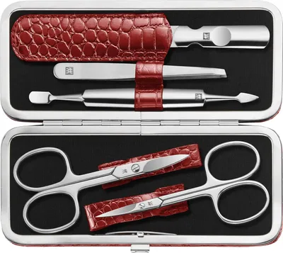 Produktbild von Zwilling Maniküre Pediküre Set 5tlg. mit Nagelschere Leder