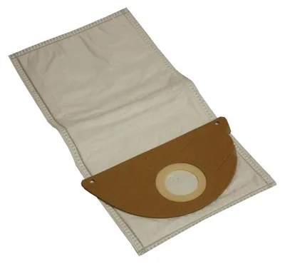 A vacuum cleaner bag is shown against a white background.