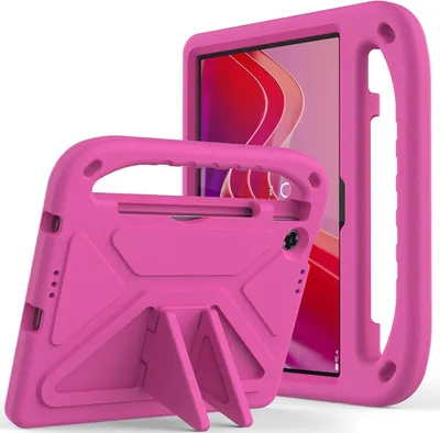 Obrázek produktu pro Ochranné pouzdro pro Lenovo Tab K10 2nd 10,1" TB-311FU/Tab Tablet 10,1 2025, lehké dětské pouzdro z EVA s držadlem a stojánkem Růžový