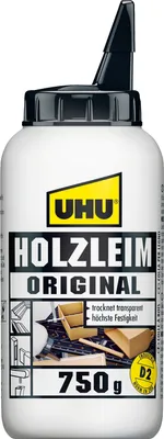 Produktbild von UHU Holzleim ORIGINAL D2 750g Flasche ohne Lösungsmittel