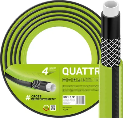 Immagine prodotto di Tubo per acqua da giardino a 4 strati con treccia 3/4" 50m forte QUATTRO CELLFAST