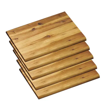 Produktbild von KESPER 28410 | 5er Set Brotzeitbrett - 32×21×1,5 cm -Akazienholz - geölt mit BIOFA-Öl