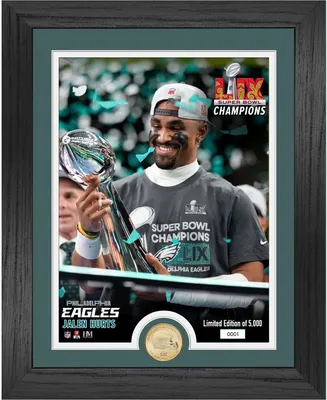 Zdjęcie produktu dla Jalen Hurts Philadelphia Eagles Zdjęcie trofeum Super Bowl LIX