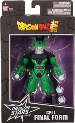 A Dragon Ball Dragon Stars Cell Final Form action figure in its packaging.