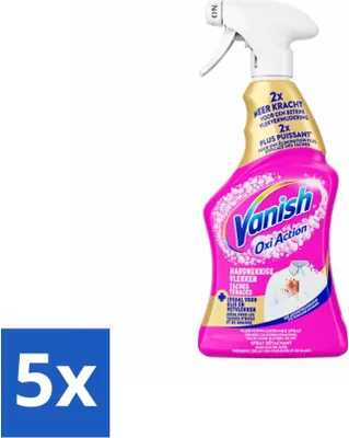 Produktbild von Vanish Fleckenentferner-Spray – Hartnäckige Flecken – 500 ml - Vorteilspack - 5 Stücke