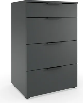 Produktbild von Hochkommode >OXFORD< in GRAPHIT - 54x84x41cm (BxHxT)