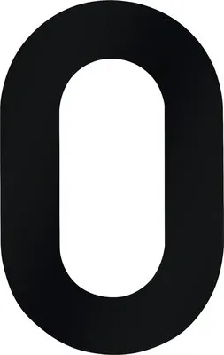 Produktbild von Hausnummer Meister 0 120 mm schwarz