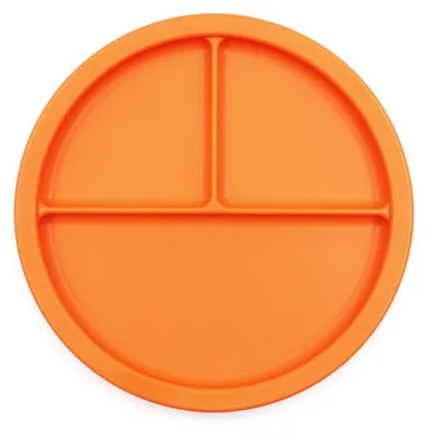 Image de Ark Therapeutics - Assiette en plastique pour enfants, orange - compartimentée