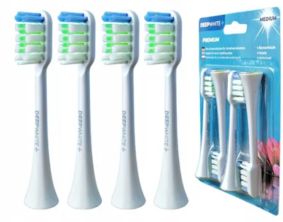 Produktbild von Smilesonic PerfectClean Ersatz-Zahnbürstenköpfe Weiß Tiefenreinigung