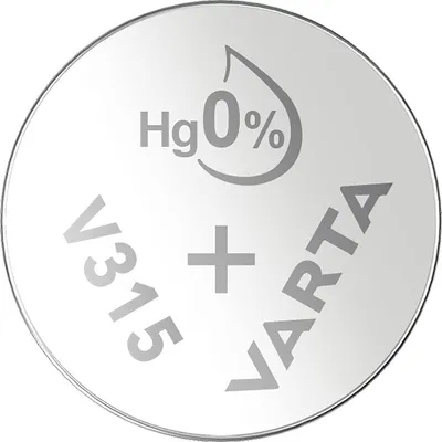 Immagine prodotto di Varta V315, ossido di silicio (S), 1,55 V, 20 mAh, 7,9 mm, 7,9 mm, 1,65 mm