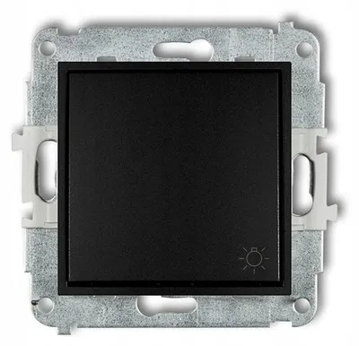 Obrázek produktu pro KARLIK MINI 12MWP-5, mechanismus spínače, černá matná barva, montáž do omítky