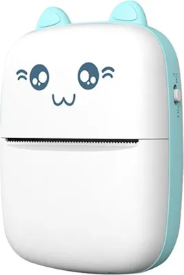 Produktbild von Tragbarer Mini-Thermodrucker für Fotos C9 in Blau, 1200 mAh. 200 DPI