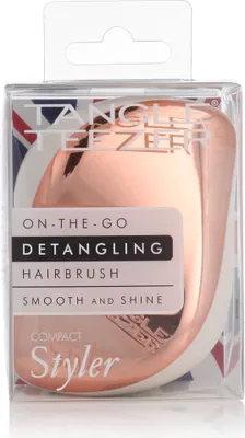 Produktbild von Tangle Teezer Compact Styler, Erwachsener, Haarbürste & Kamm, Elfenbein, Roségold, Einfarbig, 1 Stück(e)