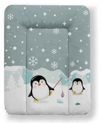 Immagine prodotto di Fasciatoio Kikido 70x50 cm - Fasciatoio per bambini e bambine - Impermeabile, lavabile e di facile manutenzione - Pinguini