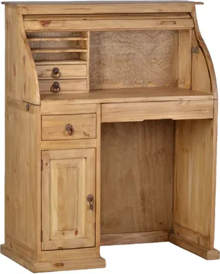 Produktbild von MiaMöbel Sekretär Mexico Möbel 98x125x50 cm Landhausstil Massivholz Pinie Honig