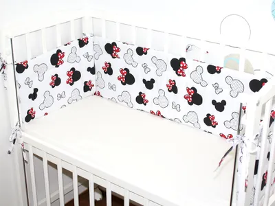 Produktbild von PRIMAWELA Baby Nestchen 170 cm für Beistellbett 40x90 cm Baby Bettumrandung Luftschutz - 20. Minnie