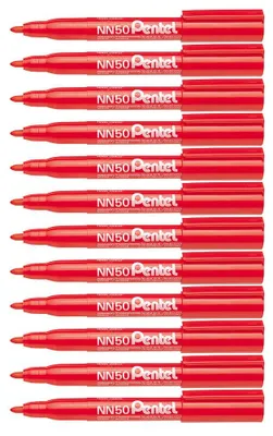 Produktbild von Pentel Green Label Permanent Marker, Rot