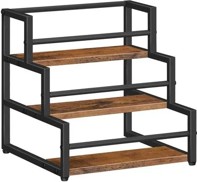 Immagine prodotto di Uniqoos®: scaffale a tre livelli per bottiglie di vino e sciroppo – salvaspazio, per 12 bottiglie, ideale per cucina, bar e caffè