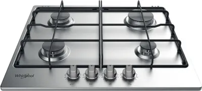 Zdjęcie produktu dla Whirlpool TKRL 650 IX, Stal nierdzewna, Wbudowany, 58 cm, Gaz, Stal nierdzewna, 4 stref(y)