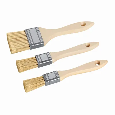 Produktbild von Flachpinsel Set 3 teilig Basic Pinsel Set mit 20 mm 25 mm 35 mm Breite