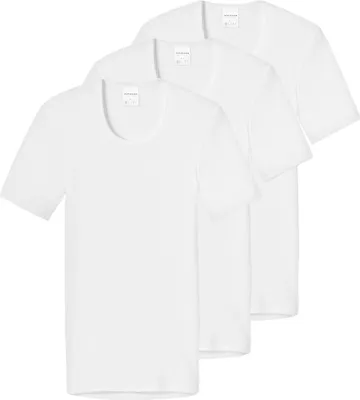 Produktbild von Schiesser 3er Pack Original Classics Doppelripp Unterhemd / Shirt Kurzarm Weicher Doppelripp, Etwas längere Rückenpartie, Hohe Formstabilität