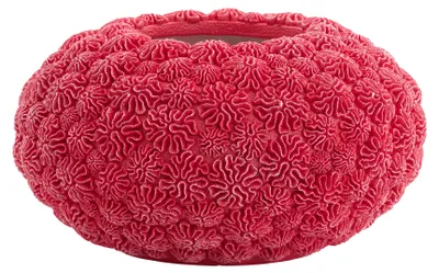 Zdjęcie produktu dla Wazon Light & Living CORAL czerwony ceramiczny – Ø47,5x25,5 cm