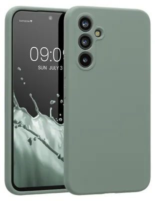 Produktbild von kwmobile Hülle kompatibel mit Samsung Galaxy A54 5G - Hülle Silikon gummiert - Handyhülle - Handy Case in Rainwashed Grün