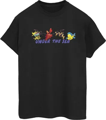 Produktbild von Disney - "The Little Mermaid Under The Sea" T-Shirt für Damen BI31176 (L) (Schwarz)