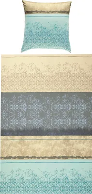Produktbild von Erwin Müller Bettwäsche mint-silber 1x 135x220 cm + 1x 80x80 cm
