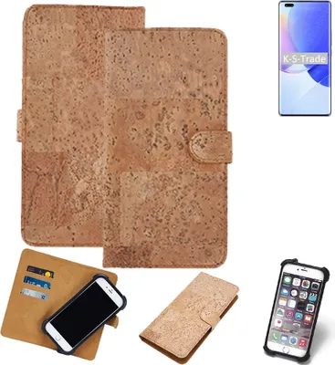 Produktbild von K-S-Trade Hülle kompatibel mit Huawei nova 9 Pro  Kork Handyhülle Cover  Schutzhülle TPU Case Bumper in Hellbraun, (1x)