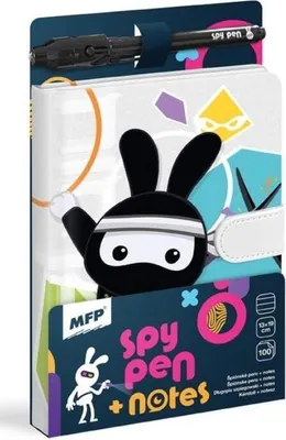 Obrázok produktu pre Notebook čierny 100K line Spy + UV pero