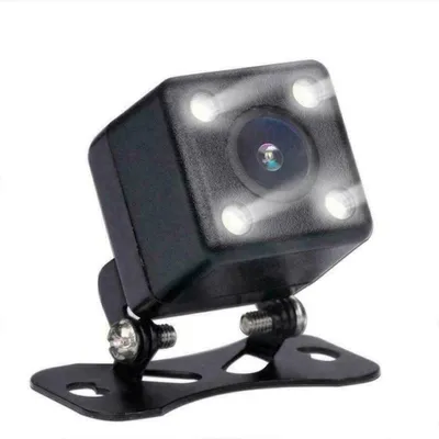 Zdjęcie produktu dla Kamera cofania do samochodu, 4 diody LED, funkcja pracy w nocy, system wspomagania parkowania, uniwersalna, z liniami odległości, wodoodporna (IP68), czarna, czujnik CCD, kąt widzenia 170 stopni