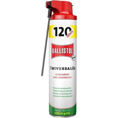Produktbild von BALLISTOL Univerzálny olej Výročná plechovka + rozprašovacia hlavica VarioFlex zdarma Mazivo 400,0 +120,0 ml