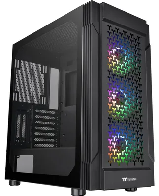 Produktbild von Thermaltake Versa T27 TG ARGB, Midi Tower, PC, Schwarz, ATX, EATX, micro ATX, Mini-ITX, SPCC, Gaming