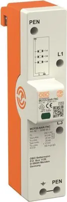 Produktbild von OBO MCF25-NAR-TNC LightningController Rail dreipolig 5096950 (5096950)
